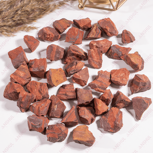 Venta al por mayor de estrellas talladas en cristal rojo, rocas en bruto, gemas coleccionables, arte patriótico de EE. UU. Anshul Impex - Product Image 1