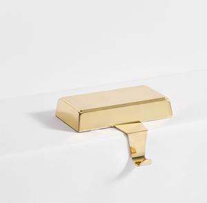 Support de bas de Noël en métal de conception différente support de bas de Noël de Pâques en or antique fait à la main - Product Image 2