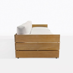 El último sofá Yudistira de 3 plazas está hecho de madera duradera con un diseño minimalista. - Product Image 3