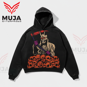 Sudadera con Capucha Extra Grande para Hombre, Estilo Urbano, de Algodón y Felpa - Product Image 3