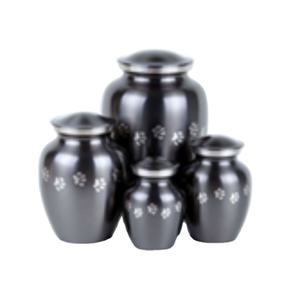 Urna para mascotas de estilo americano clásico Suministros de cremación de níquel negro de funerales de alta calidad al mejor precio - Product Image 1