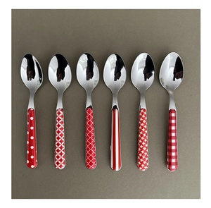 Juego de cubiertos de comedor de estilo americano de lujo, juego de cuchara de vajilla de acero inoxidable de diseño real único para el hogar, restaurante, hoteles, uso - Product Image 2