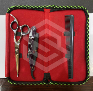 2025 nouveau Kit de ciseaux de coiffure à usage domestique de haute qualité RTS ensemble de ciseaux d'amincissement et de coupe de cheveux de barbier Durable - Product Image 3