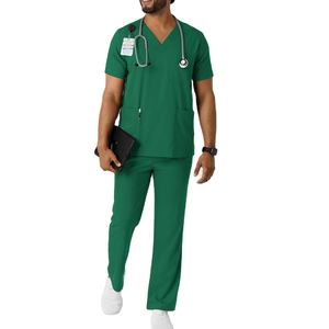 Tenue médicale unisexe pour hommes et femmes, uniforme de travail pour pharmacien, infirmier, médecin, chirurgien dentaire, ensemble de blouses médicales - Product Image 1