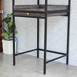 Washing Machine and Dryer <b>Rack</b> 80x77x200cm with Sliding Laundry Tray for Easy Installation & Wall-Mounted <b>Drying</b> - Product Image 4