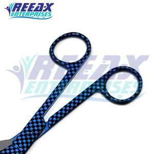 Nouveauté Ciseaux à pansements Lister à dents bleues 5,5 mm en acier inoxydable certifiés CE Classe II de haute qualité pour la chirurgie REEAX - Product Image 5