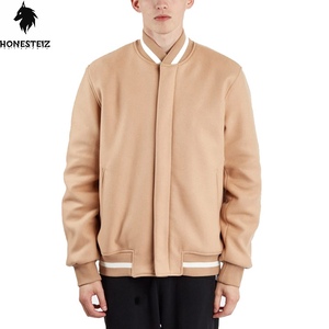 แจ็กเก็ตขนสัตว์ของผู้ชายคอปกตั้งสบายตัวอักษรอบอุ่นกันลมน้ำหนักเบาราคาสมเหตุสมผล - Product Image 1