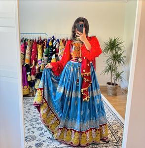 ชุดเดรสสำหรับงานปาร์ตี้และงานแต่งงานของผู้หญิงชุดเดรสสำหรับผู้หญิงทำมือปักลายแบบดั้งเดิมของอัฟกานิสถานและชุดเดรสสำหรับผู้หญิงกำหนดขนาดเอง102 - Product Image 4