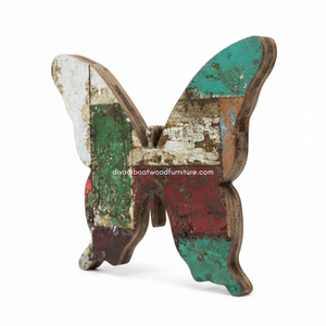 Figuras de Animales de Madera Hechas a Mano, Decoración de Pared, Piezas de Arte, Animales de Madera de Barco Reciclada, Decoración del Hogar, Artesanía Animal - Product Image 1