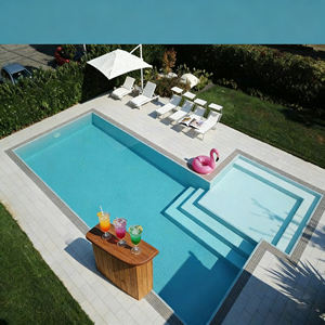 Piscine de nage extérieure de luxe de 20 pieds, fabriquée, intelligente, grande, à faible entretien, pour spa de nage extérieur - Product Image 5