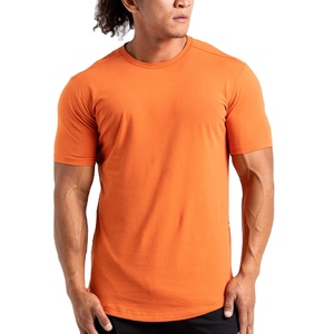 Camisetas blancas personalizadas para hombre con logo personalizado, cuello alto, manga corta, camiseta con letras impresas para hombre, ropa personalizada. - Product Image 1