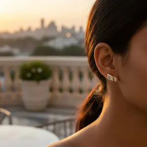 Mancuernillas y Pisacorbatas de Plata de Ley 925 para Hombre, Joyería Formal, Opción de Regalo, Piedra de Ónix, Accesorio de Boda - Product Image 1