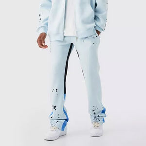 100% coton polaire sweat à capuche zippé survêtement pour hommes haute qualité transfert de chaleur imprimé survêtement grande taille Collection hiver - Product Image 5