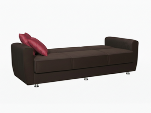 Sofá Cama Color Marrón, Estilo Europeo, Tejido Extensible, Portátil, Convertible, Estructura Sólida, Almacenamiento, Click Clack, Más Vendido - Product Image 4