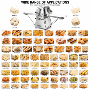 Machine de production de coques de pâtisserie, machine à tartelettes portugaises, machine à pâtisserie arabe, laminoir à pâte à pain arabe, rouleau à pâte Naan - Product Image 1
