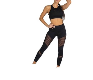 ชุดออกกำลังกายแบบไร้รอยต่อ2ชิ้นของผู้หญิงชุดเล่นโยคะฟิตเนสแห้งเร็วระบายอากาศได้ดีใส่กลับด้านได้ - Product Image 3