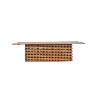 Table à manger minimaliste en bois de teck massif d'Indonésie avec la meilleure qualité - Product Image 1