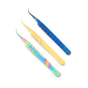 Extensions de cils multiples en or rose faites à la main Nouveau design unique en acier inoxydable de haute qualité Emballage personnalisé pointu - Product Image 3