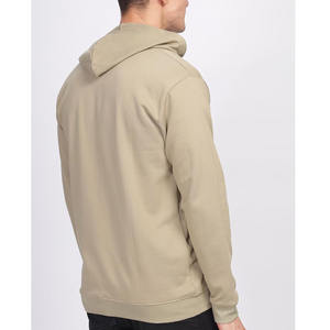 Nueva llegada de invierno y ropa de calle precio al por mayor sudaderas con capucha para hombre 100% algodón cremallera hasta liso cómodo hombres sudaderas con capucha - Product Image 3