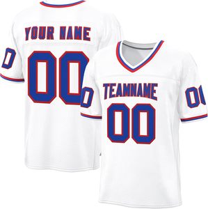 T-shirt de football américain unisexe personnalisé, coupe oversize et carrée, imprimé vintage, streetwear, été, respirant, 100 % polyester, manches courtes - Product Image 3