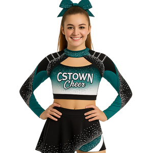 Xu hướng sản phẩm 2024 <span class=keywords><strong>New</strong></span> arrivals màu xanh cổ vũ đồng phục cổ vũ đồng phục thạch thăng hoa - Product Image 6