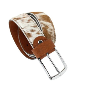 Real Skin Hair on Cowhide Waterproof Customizable <b>Belt</b> Stylish Unisex Fashion Strap for Jeans Dresses & Daily Wear Outfits - Product Image 4