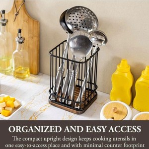 Premium Stylish Design Metal Wire Square Cutlery Holder Tableware Cutlery Stand - Product Image 6