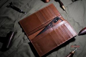 Nouveau portefeuille homme en cuir véritable sculpté à la main, style vintage, bifold, blocage RFID, étanche, collection 2026 - Product Image 3