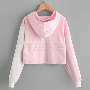 Nueva llegada de la ropa al aire libre sudaderas con capucha nueva moda transpirable Crop Top sudaderas con capucha para las mujeres de alta calidad Crop Top sudaderas con capucha - Product Image 3