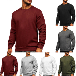 Sudaderas de Invierno Personalizadas para Hombre, Tejido de Punto Transpirable de Spandex/Algodón, Diseño Sólido, Color Liso de Alta Calidad, 320g - Product Image 3