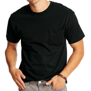 Camisetas Personalizables de Algodón 100% para Hombre, Corte Regular, Secado Rápido, Ropa Deportiva, Cuello Redondo, Manga Corta, con Bolsillo - Product Image 1