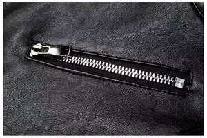 Fabricant OEM/ODM Veste en cuir véritable pour homme avec logo personnalisé |   Veste en cuir de qualité supérieure, style motard, bombardier et décontractée - Product Image 2