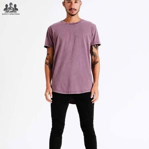 Camiseta para Hombre con Lavado Ácido al por Mayor |   Camiseta de Punto 100% Algodón |   Ropa Urbana Retro Desgastada de Secado Rápido y Transpirable - Product Image 1