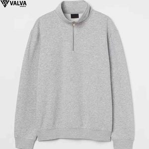 เสื้อสเวตเตอร์มีฮู้ดแบบสวมหัวของผู้ชายเสื้อสเวตเตอร์ผ้าฝ้ายแขนยาวพิมพ์ลายขนาดตามสั่ง - Product Image 4