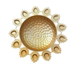 Brass Lotus Design Candle <b>Holder</b> Set for Diwali Home Decor Elegant Handmade Brass Candle <b>Stands</b> for Diwali Traditional Gifting - Product Image 3