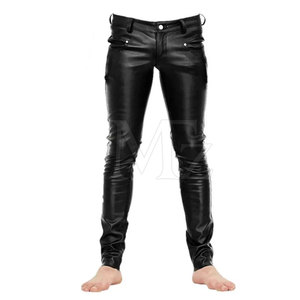 Punk Leather Pants - Men's Streetwear Fashion 2025