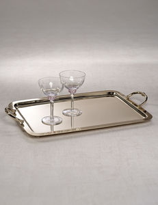 Plateau de service artisanal en aluminium avec finition martelée pour la cuisine et la maison de luxe - Product Image 5