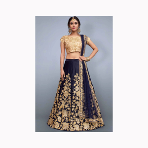 Qualité Tendance Beau Designer Lehenga Avec Top et Dupatta Ensemble Avec Broderie Travail Georgette Tissu au Prix de Gros - Product Image 3