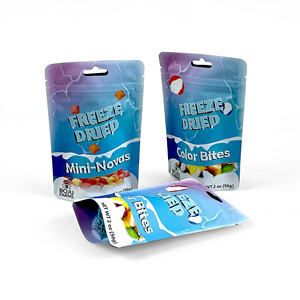 Dây kéo có thể khóa lại đứng lên túi nhựa bao bì Hạt bánh quy Snack túi thực phẩm cấp độ ẩm túi kẹo - Product Image 1