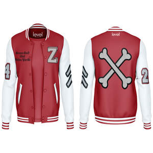 Nueva llegada de invierno de los hombres de cuero de manga de béisbol Letterman Varsity chaquetas para hombres - Product Image 3