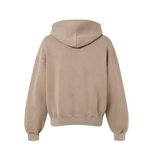 Haute qualité 450gsm hommes sweat à capuche zippé solide coton 100% polaire en relief impression vêtements de sport d'hiver technique brodée - Product Image 2