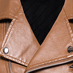 Meilleur prix Veste en cuir d'hiver pour hommes personnalisée de haute qualité Motif de lettre unique Fermeture à glissière Style de rue fabriqué au Pakistan - Product Image 4