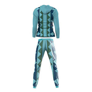 ชุดวอร์มผู้ชายผ้าฝ้าย 100% สำหรับฤดูหนาว พิมพ์โลโก้ตามสั่ง ลายเรียบ ระบายอากาศได้ดี มีเชือกผูก ปรับขนาดได้ MOQ ต่ำ - Product Image 2