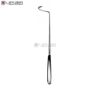 DESCHAMPS Aguja Blunt Right Instrumento quirúrgico Premium para ligadura segura y precisa Instrumento médico de paso - Product Image 1