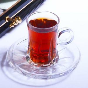 ÇAY-105 Set da tè in vetro da 6 pezzi con manico