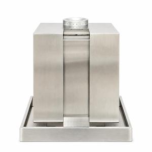 Ensemble de chicha haut de gamme en acier inoxydable avec base en verre, ventilateur à charbon rechargeable et accessoires complets - Product Image 4