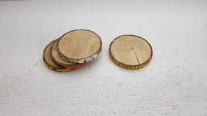 Burning <b>Wood</b> Round Shape Coasters Set New Design Home Table Protect From Heat-water Solid Coasters Set For Home Hotel Tableware - Product Image 6
