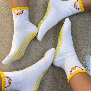 Calcetines Deportivos Antideslizantes con Agarre en el Empeine, de Algodón Elástico, Transpirables, Cómodos, para Yoga, Pilates, Fitness, Ejercicio en Interiores - Product Image 3