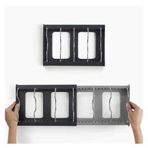 Support de <span class=keywords><strong>rangement</strong></span> réglable en acier inoxydable pour assiettes, planches à découper, casseroles, plateaux - Product Image 3