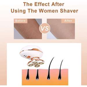 Épilateur électrique rechargeable portable pour femmes, tondeuse humide/sèche pour les jambes, les aisselles, la zone du bikini, rasoir sans fil indolore pour la voiture - Product Image 5